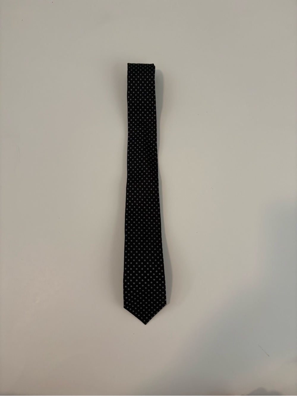Hugo Boss Black Tie with White Microdots